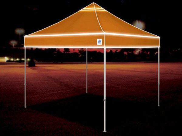 оранжева шатра E-Z UP Hi-Viz® 3x3м. с повишено КПД без страници