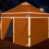 оранжева шатра E-Z UP Hi-Viz® 3x3м. с повишено КПД със страници