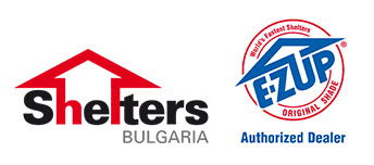 Shelters Bulgaria и E-Z UP лога