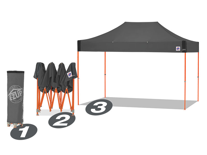 Шатра E-Z UP® Speed Shelter - стъпки на разгъване