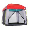 Скрийн куб за шатра с прави крака в комплект с червена шатра Dome