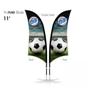 професионален рекламен флаг E-Z UP® Blade 3.4 метра