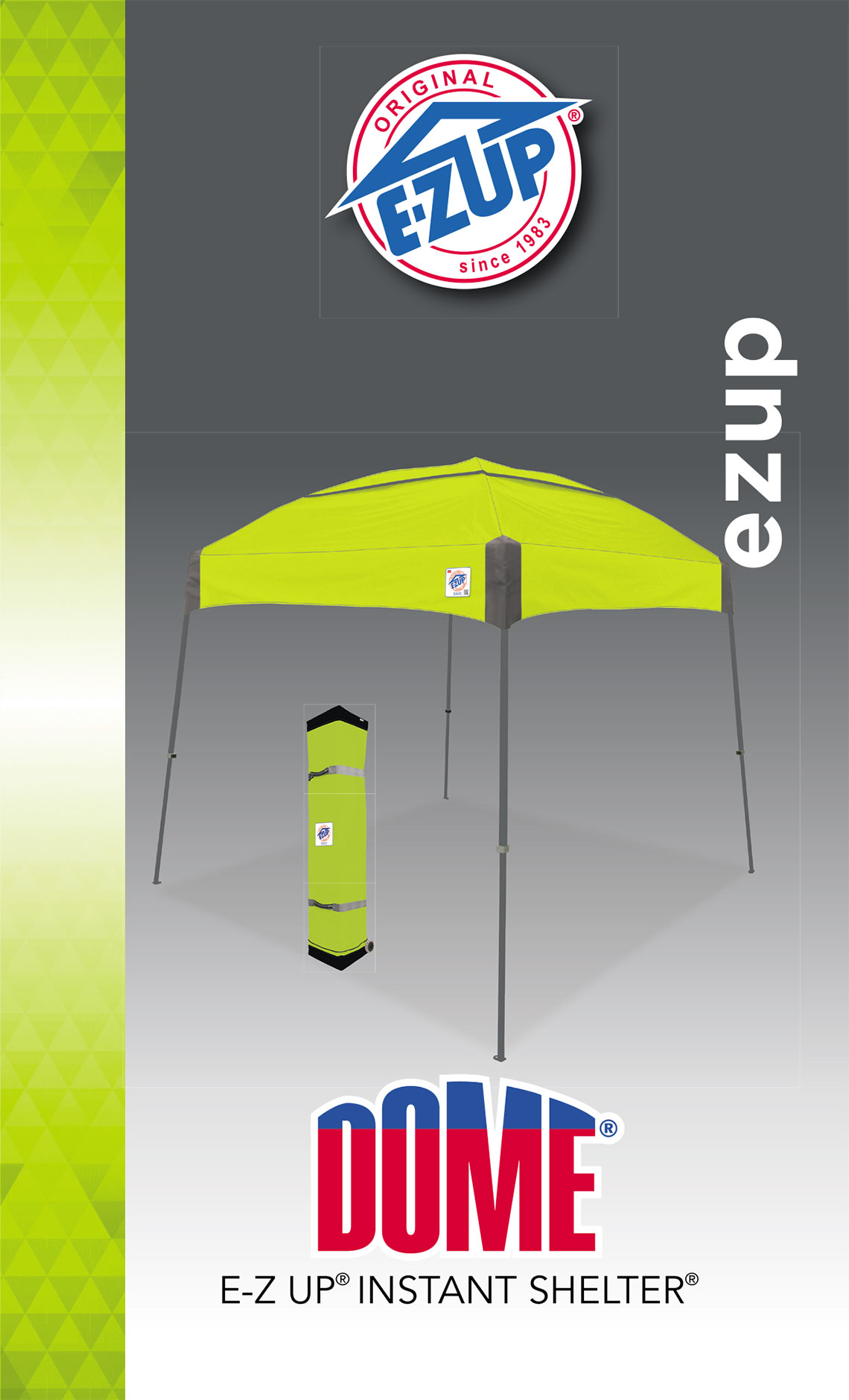 Ръководство за потребителите на сгъваема шатра за отдих E-Z UP® Dome® - страница 1