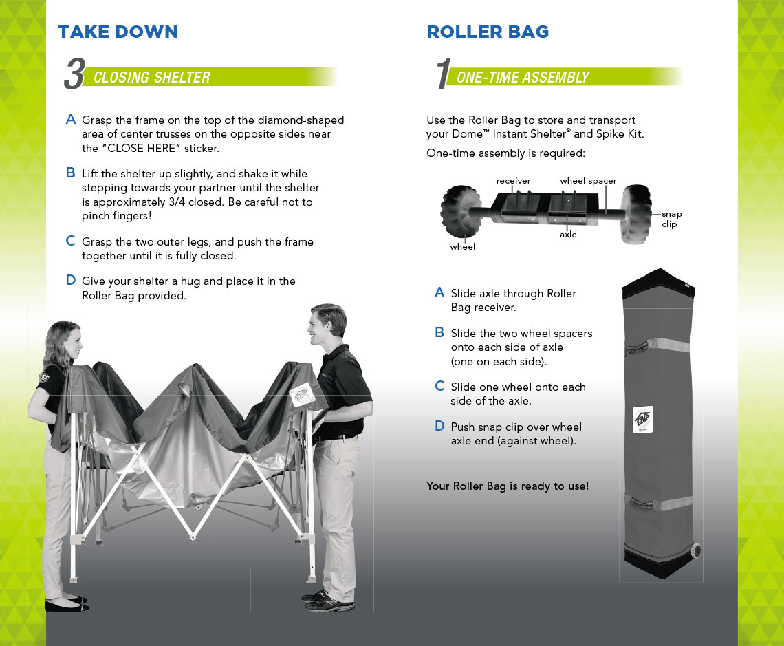 Ръководство за потребителите на сгъваема шатра за отдих E-Z UP® Dome® - страница 7