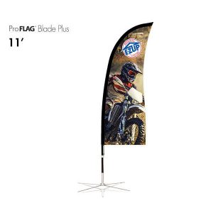 професионален рекламен флаг E-Z UP® Blade Plus 3.4 метра