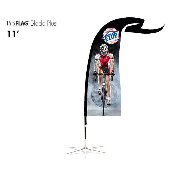професионален рекламен флаг E-Z UP® Blade Plus Tail 3.4 метра