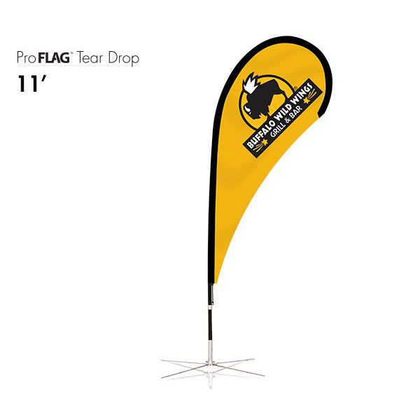 професионален рекламен флаг E-Z UP® Tear Drop 3.4 метра