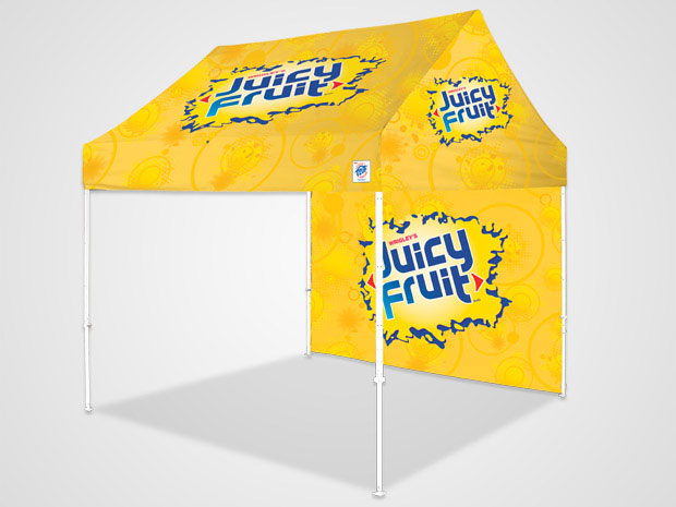професионална рекламна шатра Hut™ 3x3м. брандирана визия 1