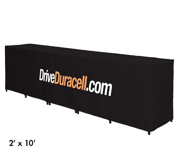 черно покривало за сгъваема маса E-Z UP® Instant Table™ Cover размр 2х10