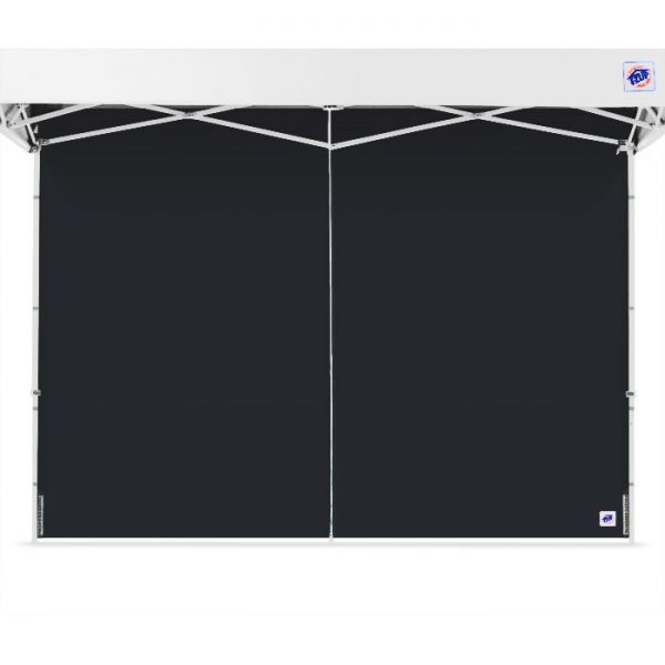 черна страница за професионални шатри E-Z UP® с цип затворена