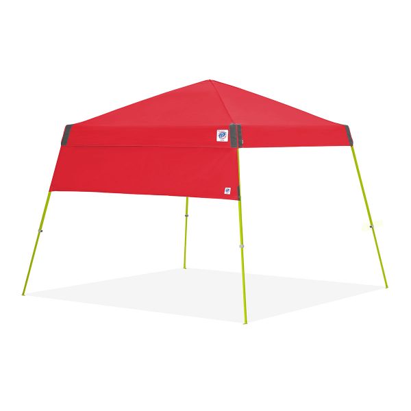 страница за шатри за отдих E-Z UP® с полегати крака - червена