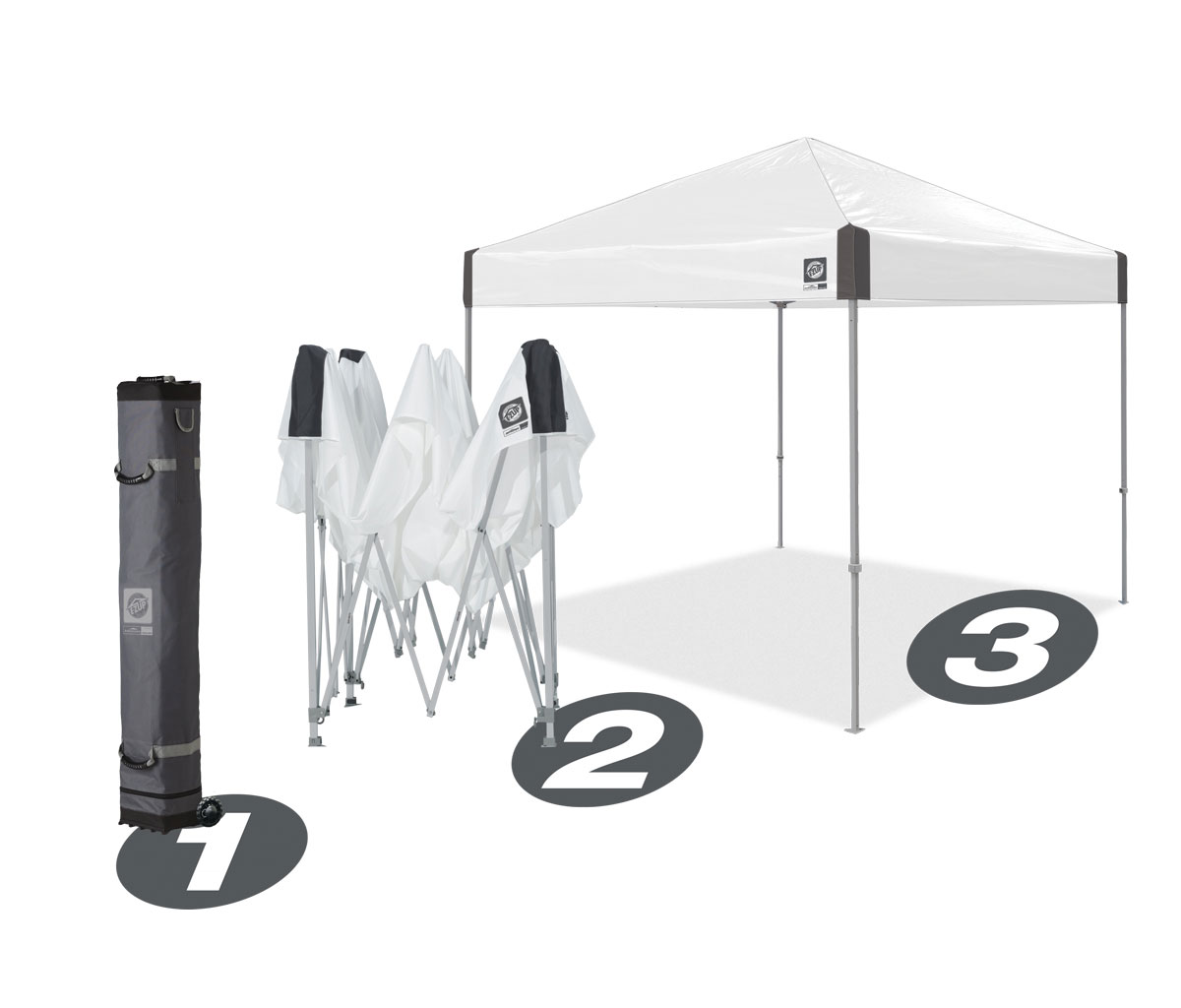 шатра Ambassador™ 3 x 3м. стъпки на разпъване