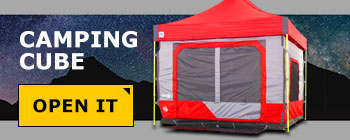 camping cube menu banner