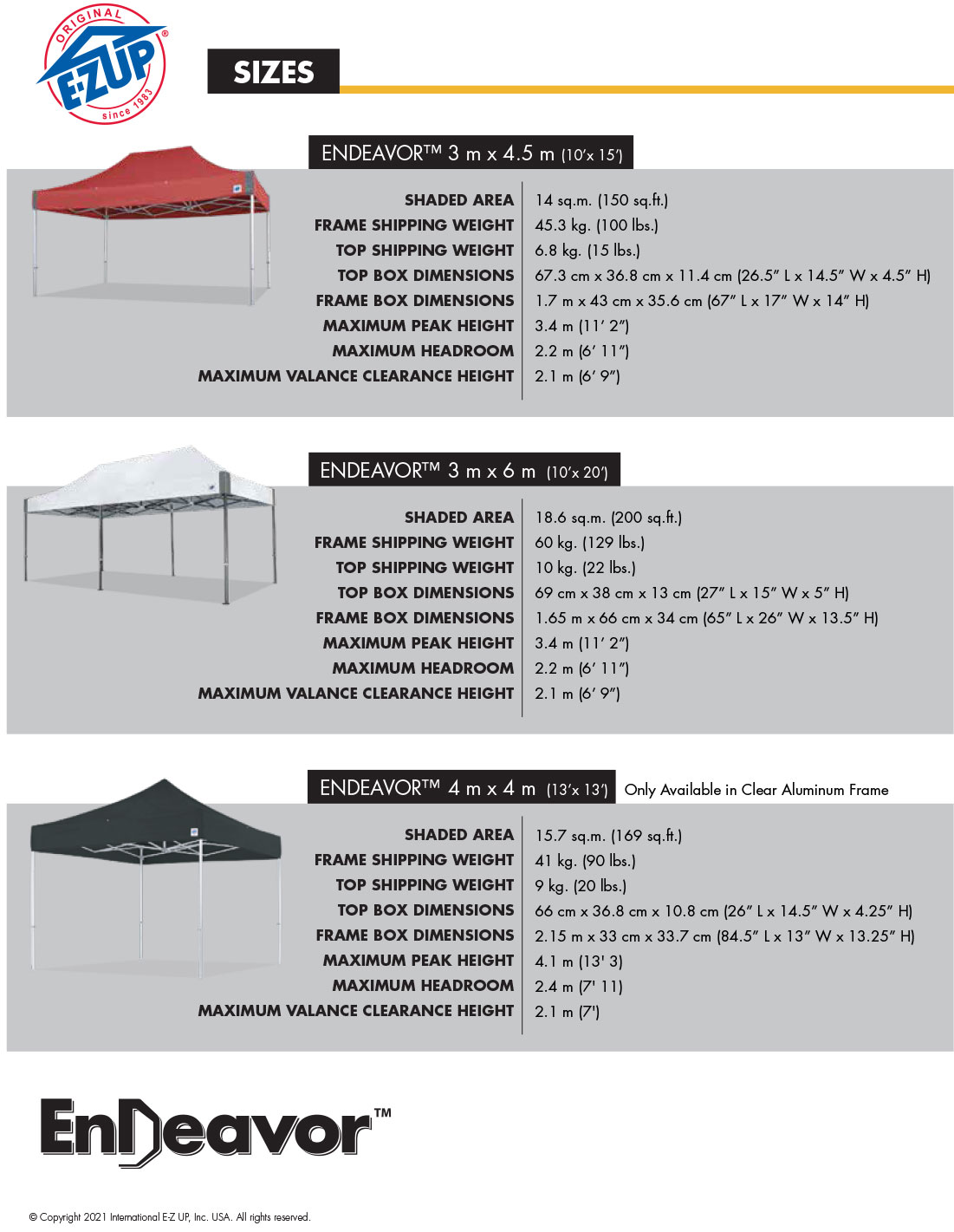 Брошура и спецификации шатра Endeavor 4x4м - страница 4