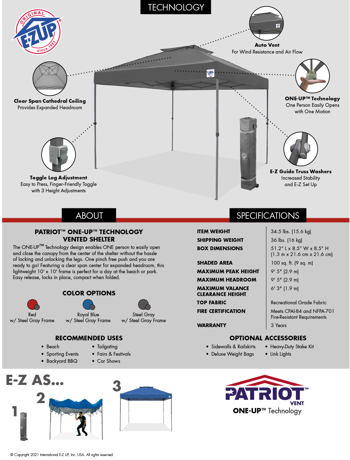 брошура и спецификации шатра Patriot 3x3м. - страница 2