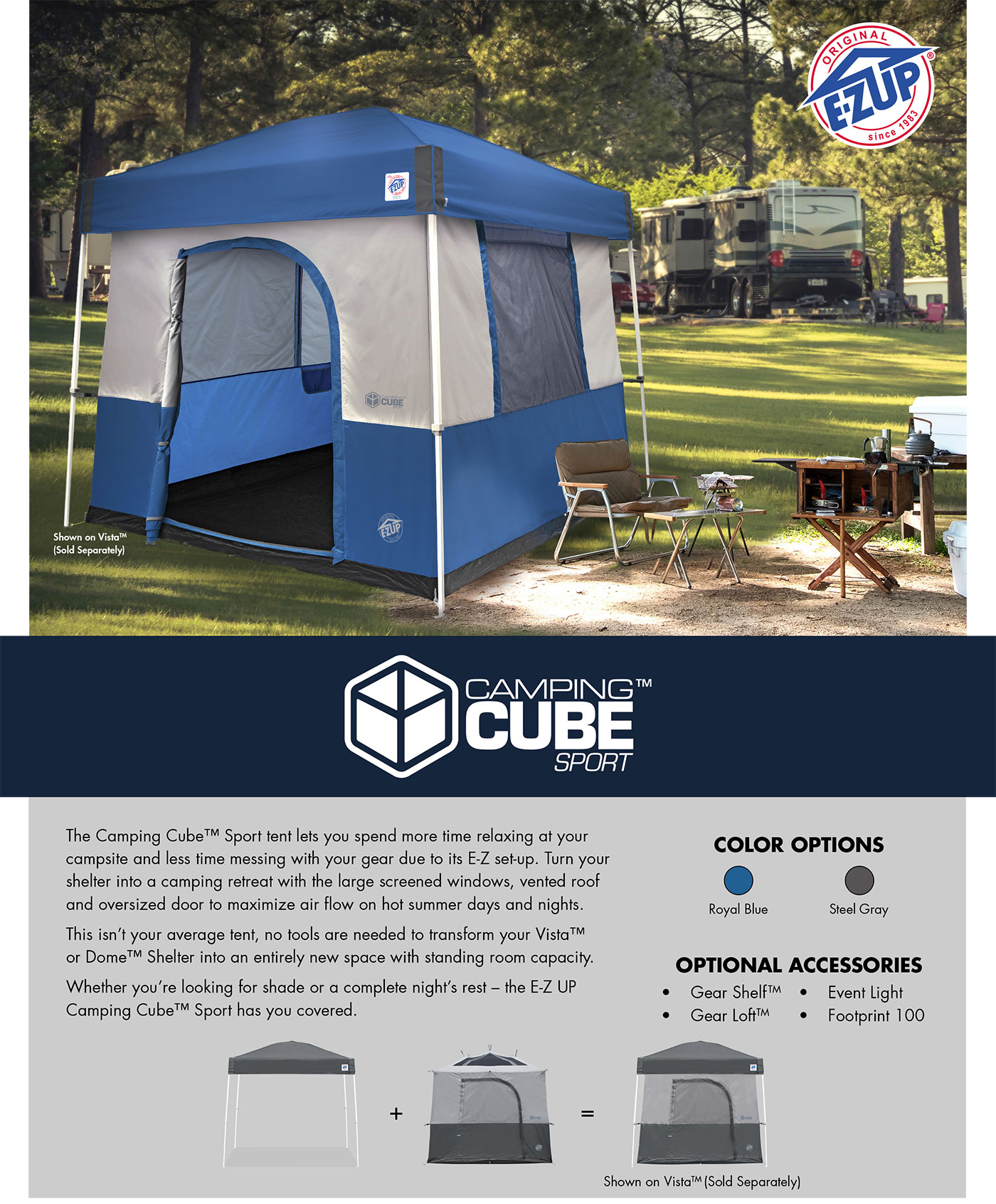 Camping Cube Sport брошура спецификации - страница 1