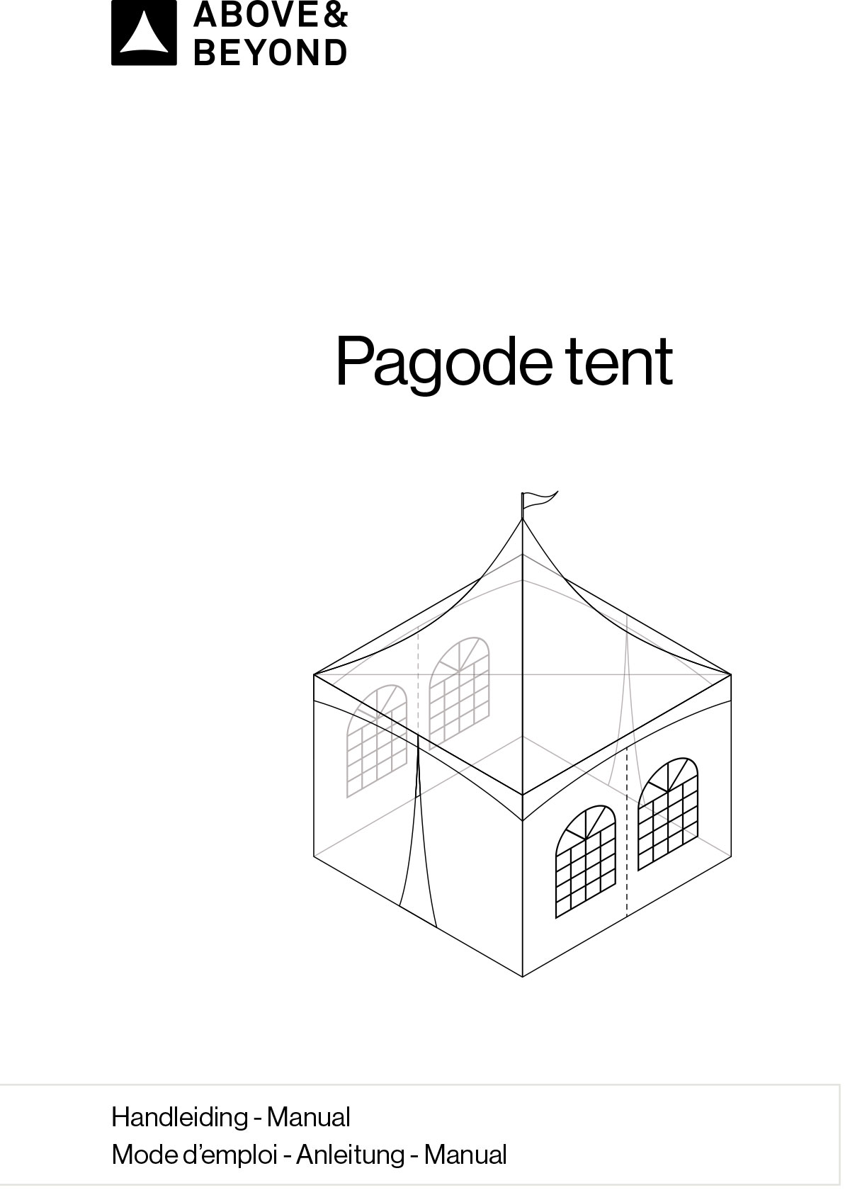 Ръководство за голяма шатра Above & Beyond Pagoda - страница 1