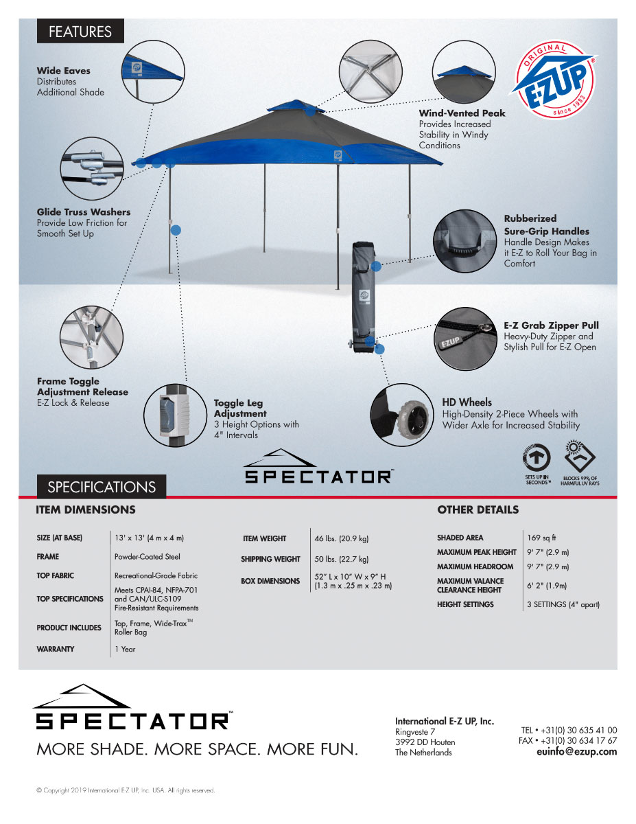 Брошура и спецификации шатра Spectator 4x4м. страница 3